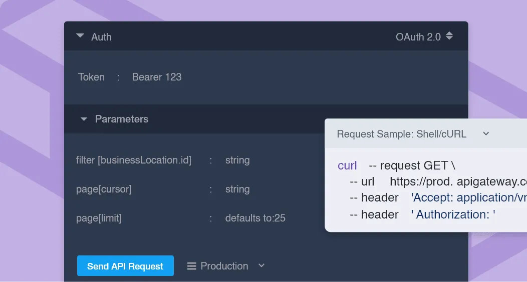 Integrate into your own software with APIs