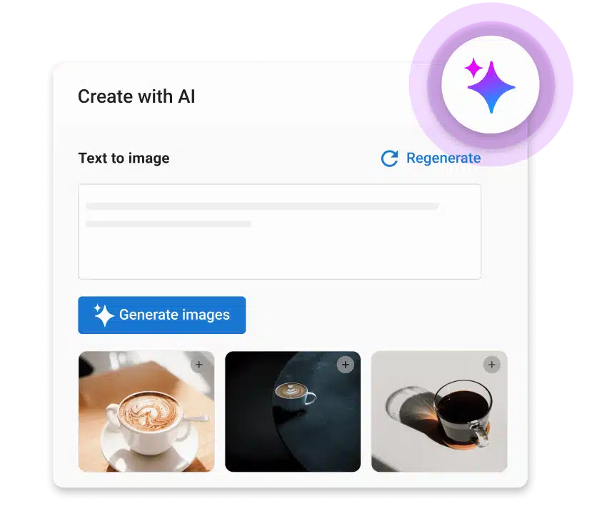 Create images and gifs with AI
